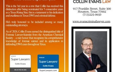 Collin Evans Awarded 2025 Super Lawyers